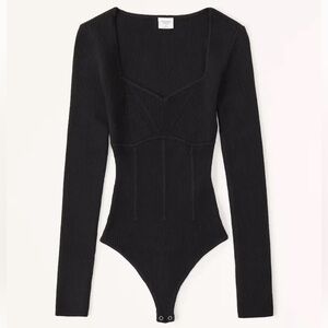 Abercrombie Corset Sweetheart Sweater Bodysuit